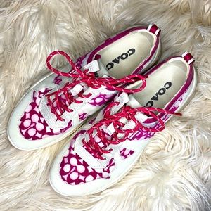 NWOT Coach CitySole mesh Runner with pink C’s